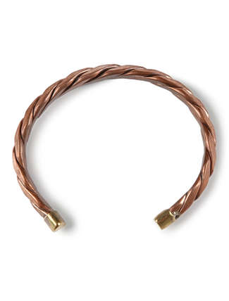 Mittelalter Armreif Andromache aus Kupfer in  Draufsicht
