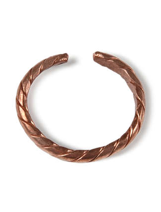Mittelalter Ring Helenos aus Kupfer in  Draufsicht