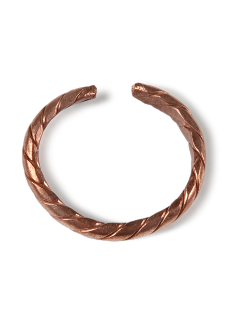 Mittelalter Ring Helenos aus Kupfer in Draufsicht
