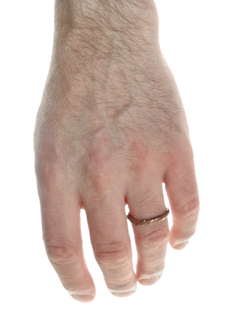 Mittelalter Ring Helenos aus Kupfer in Frontansicht 4
