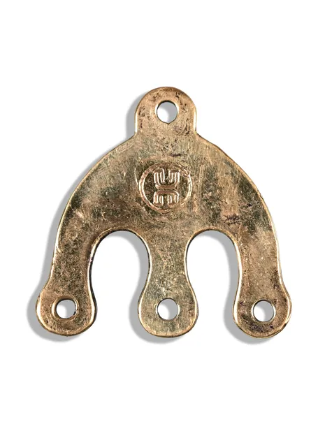 Wikinger Kettenverteiler Gleipnir aus Messing in Golden Rückansicht