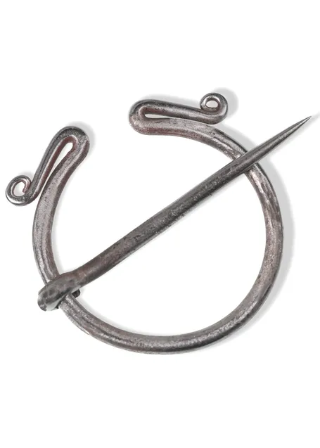 Wikinger Omegafibel Styrbjörn aus Eisen in Silbern Frontansicht