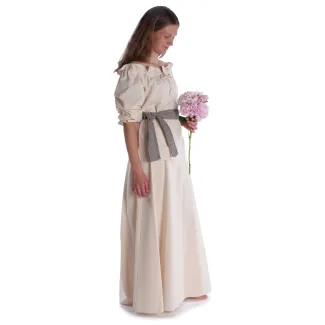 Mittelalter Bluse Gotelinde in Beige Seitenansicht 4