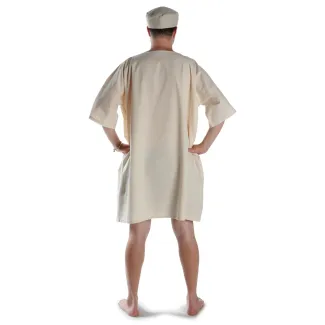 Römer Tunika Latinus in Beige Rückansicht