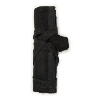 Wikinger Nadelbinden Stricknadel Set mit Tasche Inghild aus Knochen in Schwarz Detailansicht