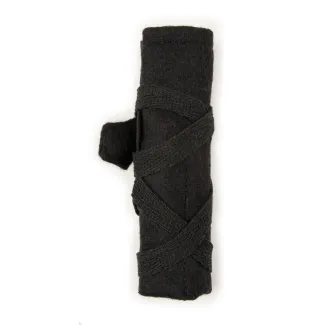 Wikinger Nadelbinden Stricknadel Set mit Tasche Inghild aus Knochen in Schwarz Detailansicht 2
