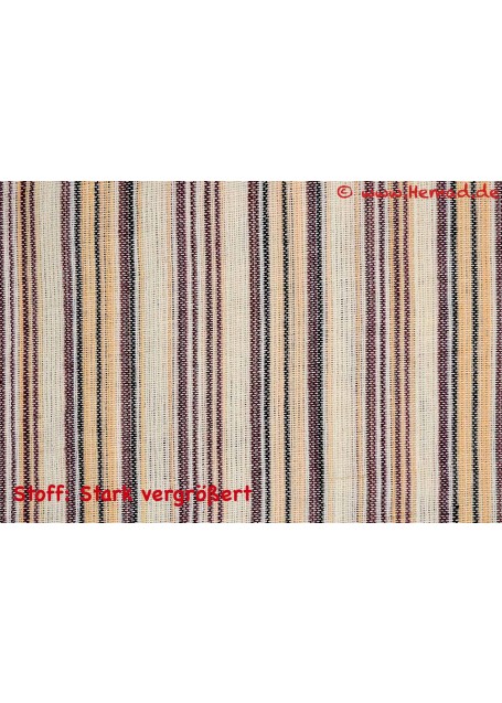 Fischerhemd beige braun gestreift