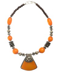 Medieval Viking Necklace amber