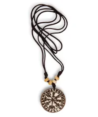 Halskette Vegvísir Futhark