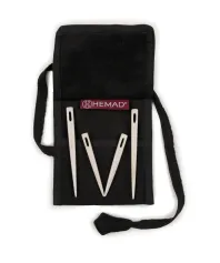 Nadelbinden Stricknadel Set mit Tasche Inghild