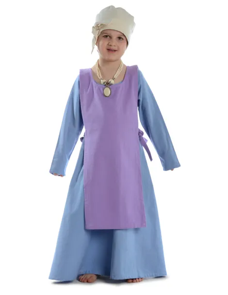 Mittelalter Kinderskapulier Svafa in Beige Frontansicht