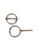 Mittelalter Fibel Tyr (Set) 3 cm aus Messing in Golden Frontansicht 10