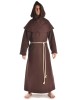 Mittelalter Strick Urian aus Baumwolle in Beige Frontansicht 3