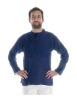 Mittelalter Hemd Anfortas in Blau Frontansicht