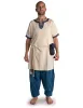 Wikinger Tunika Wido in Beige Frontansicht 2