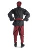 Mittelalter Rüschenhemd Isenhart in Schwarz Rückansicht 2