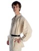 Mittelalter Schnürhemd Artus in Beige Seitenansicht