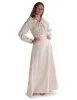 Mittelalter Bluse Gotelinde in Beige Frontansicht 10