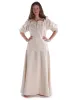 Mittelalter Bluse Gotelinde in Beige Frontansicht 3