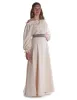 Mittelalter Bluse Gotelinde in Beige Frontansicht 8