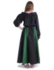 Mittelalter Bluse Gotelinde in Schwarz Rückansicht 2