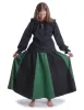 Mittelalter Bluse Gotelinde in Schwarz Frontansicht 3