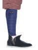 Mittelalter Wadenwickel Balder Set mit Fibeln in Blau Frontansicht