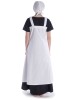 Mittelalter Unterkleid Saelde in Weiß Rückansicht