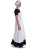 Mittelalter Unterkleid Saelde in Weiß Seitenansicht