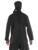 Mittelalter Schnühemd Edward in Schwarz Rückansicht