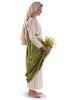 Mittelalter Kopftuch Damaris in Beige Seitenansicht 2