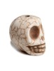 Piraten Totenkopf-Perle Karhet aus Resin in Beige Seitenansicht