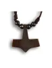 Wikinger Halskette Thorshammer Mjölnir Assartorp aus Knochen in Beige Rückansicht