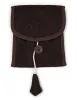 Wikinger Nadelbinden Stricknadel Set mit Tasche Alfhild aus Knochen, Horn in Braun Frontansicht 4