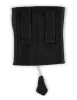 Wikinger Nadelbinden Stricknadel Set mit Tasche Ragnhild aus Horn in Schwarz Rückansicht