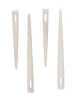 Wikinger Nadelbinden Stricknadel Set mit Tasche Ragnhild aus Horn in Schwarz Frontansicht 2