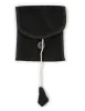 Wikinger Nadelbinden Stricknadel Set mit Tasche Ragnhild aus Horn in Schwarz Frontansicht 4